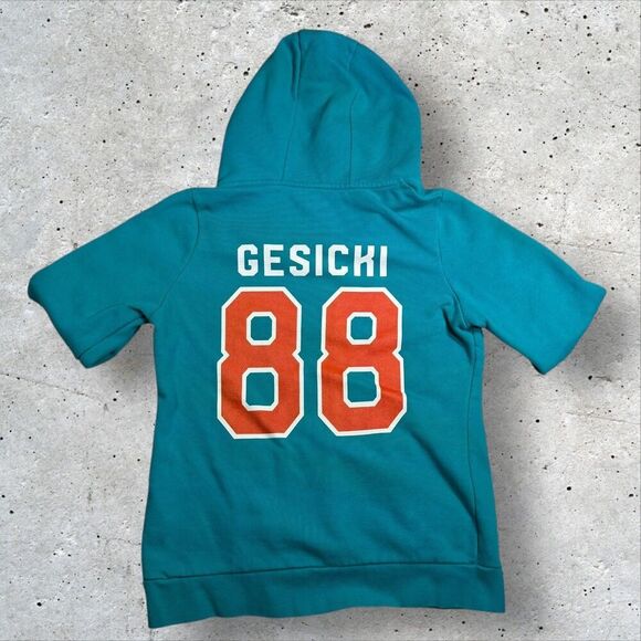 Miami Dolphins Gesicki #88 Hoodie Small Women’s Fanatics Teal NFL Pullover - Picture 2 of 11